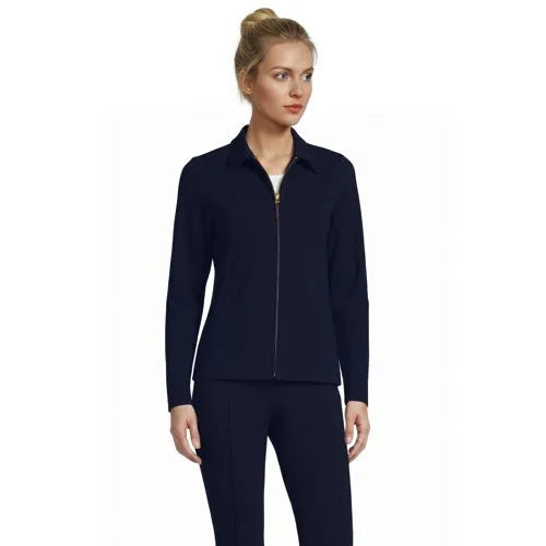 Women's Starfish Zip Front Collared Jacket