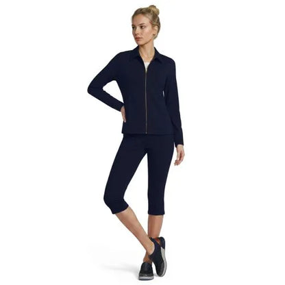 Women's Starfish Zip Front Collared Jacket