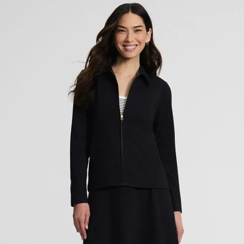 Women's Starfish Zip Front Collared Jacket
