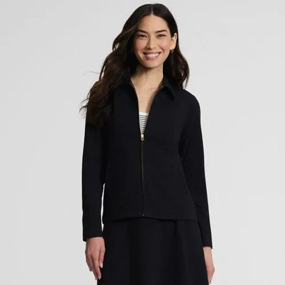Women's Starfish Zip Front Collared Jacket