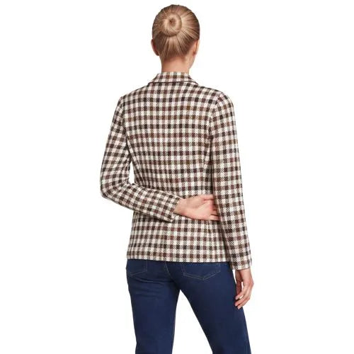 Women's Cotton Jacquard Barn Jacket Sweater