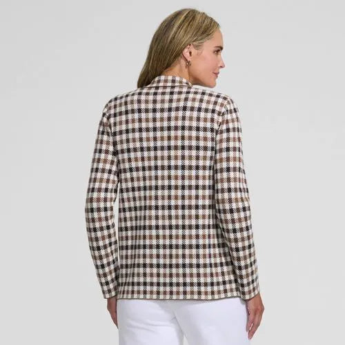 Women's Cotton Jacquard Barn Jacket Sweater