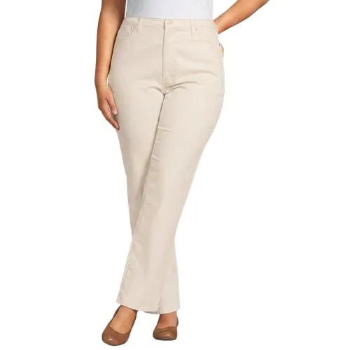 Women's Fine Wale Corduroy High Rise Straight Leg Pants