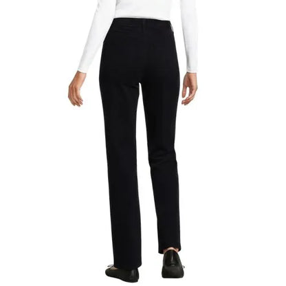Women's Fine Wale Corduroy High Rise Straight Leg Pants