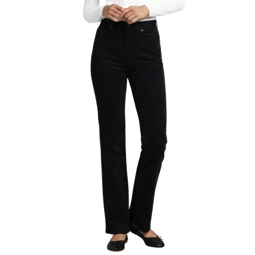 Women's Fine Wale Corduroy High Rise Straight Leg Pants
