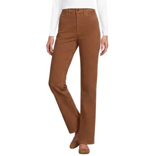 Women's Fine Wale Corduroy High Rise Straight Leg Pants