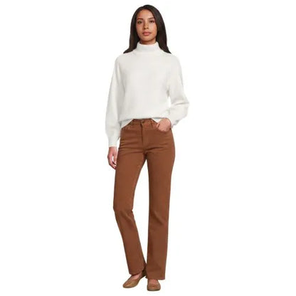 Women's Fine Wale Corduroy High Rise Straight Leg Pants