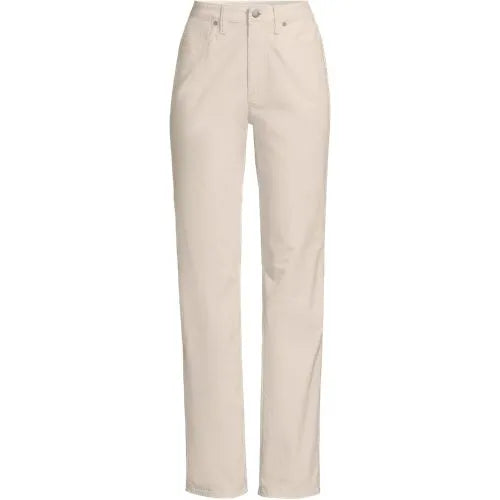 Women's Fine Wale Corduroy High Rise Straight Leg Pants
