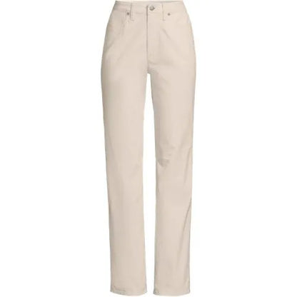 Women's Fine Wale Corduroy High Rise Straight Leg Pants