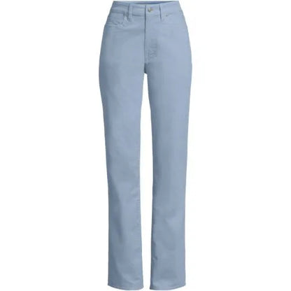 Women's Fine Wale Corduroy High Rise Straight Leg Pants
