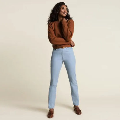 Women's Fine Wale Corduroy High Rise Straight Leg Pants
