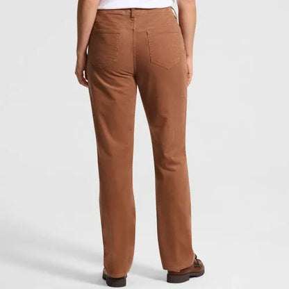 Women's Fine Wale Corduroy High Rise Straight Leg Pants