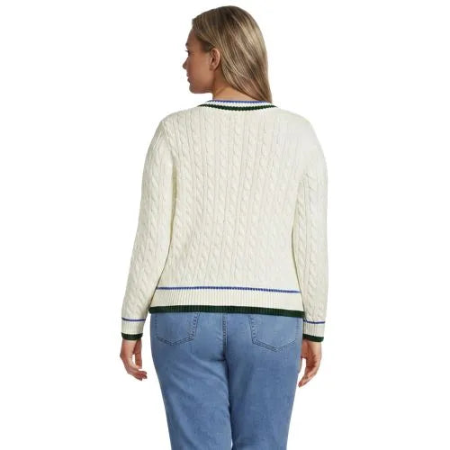 Women's Drifter Cable V-neck Sweater