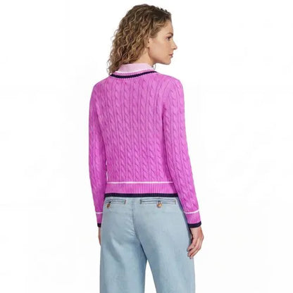 Women's Drifter Cable V-neck Sweater