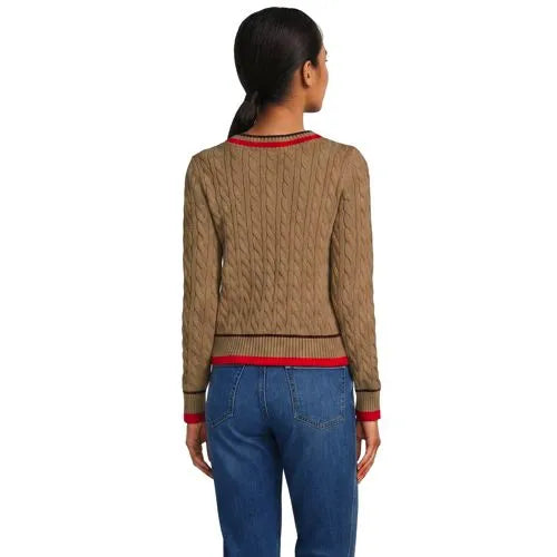 Women's Drifter Cable V-neck Sweater