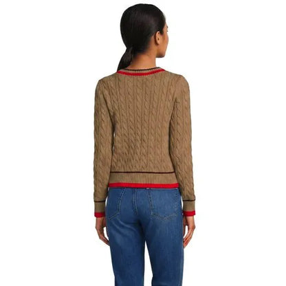 Women's Drifter Cable V-neck Sweater