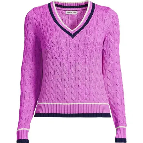 Women's Drifter Cable V-neck Sweater
