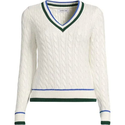 Women's Drifter Cable V-neck Sweater