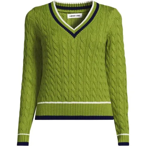 Women's Drifter Cable V-neck Sweater