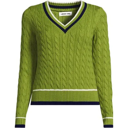 Women's Drifter Cable V-neck Sweater