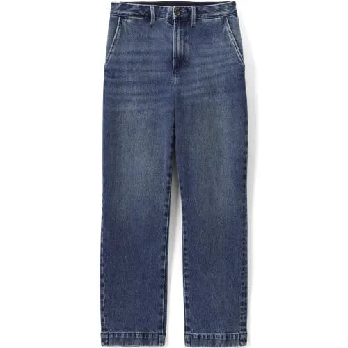 Men's Stretch Comfort Waist Classic Straight Fit Denim Trouser