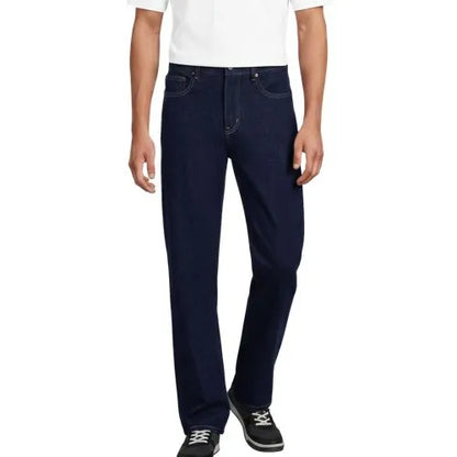Men's Stretch Comfort Waist Relaxed Fit Forever Blue Jean