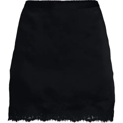 Women's Creaseless Silky Lace Trim Skort