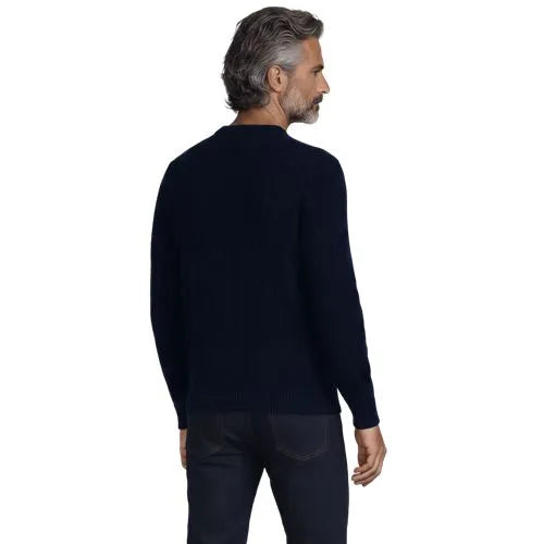 Men's Long Sleeve Cashtouch Cable Crewneck Sweater