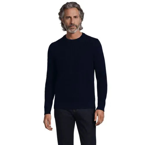 Men's Long Sleeve Cashtouch Cable Crewneck Sweater
