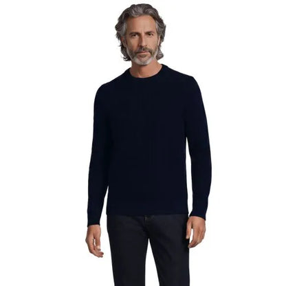Men's Long Sleeve Cashtouch Cable Crewneck Sweater