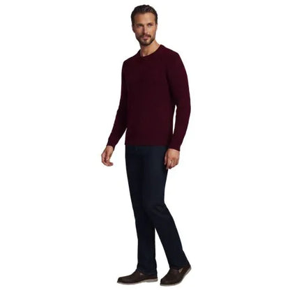 Men's Long Sleeve Cashtouch Cable Crewneck Sweater