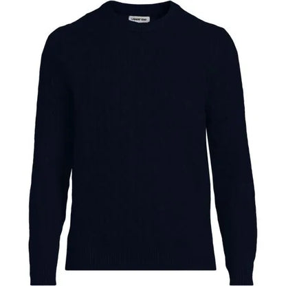Men's Long Sleeve Cashtouch Cable Crewneck Sweater