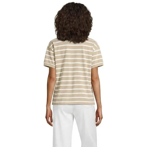Women's Short Sleeve Pique Boxy Polo