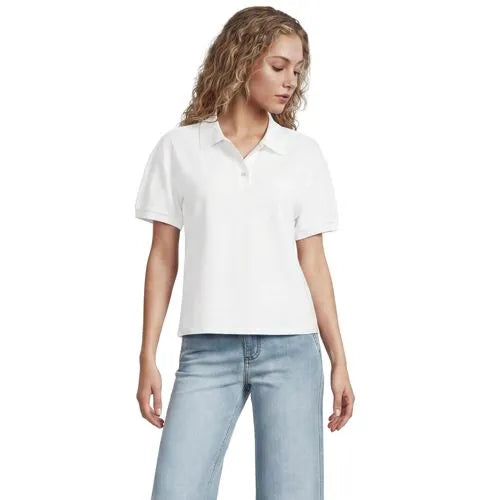 Women's Short Sleeve Pique Boxy Polo
