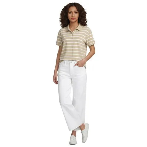 Women's Short Sleeve Pique Boxy Polo