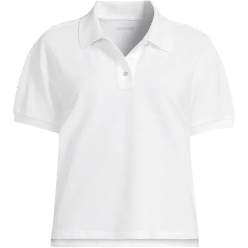 Women's Short Sleeve Pique Boxy Polo