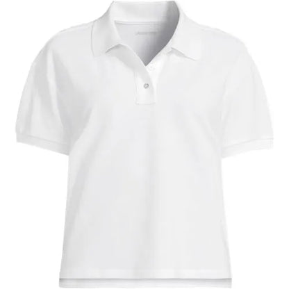Women's Short Sleeve Pique Boxy Polo