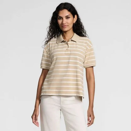 Women's Short Sleeve Pique Boxy Polo