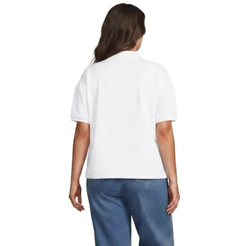 Women's Short Sleeve Pique Boxy Polo