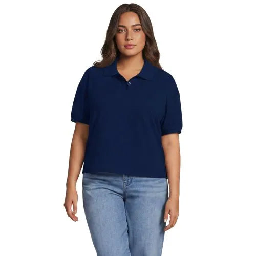 Women's Short Sleeve Pique Boxy Polo