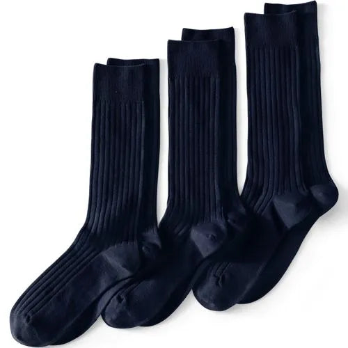 Men's Dress Rib Trouser Socks 3 Pack