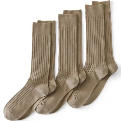 Men's Dress Rib Trouser Socks 3 Pack