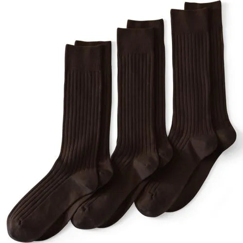 Men's Dress Rib Trouser Socks 3 Pack