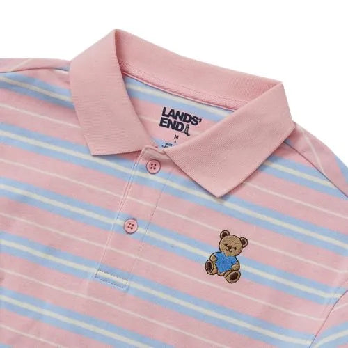 Girls Long Sleeve Collared Polo Shirt