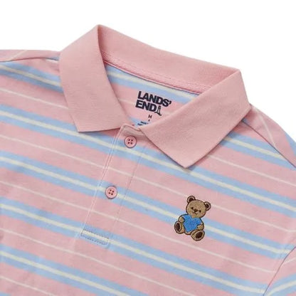 Girls Long Sleeve Collared Polo Shirt
