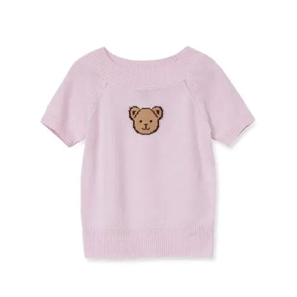 Girls Short Sleeve Fitted Sweater