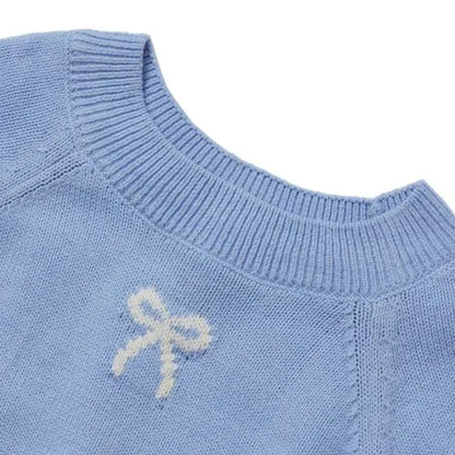 Girls Short Sleeve Fitted Sweater