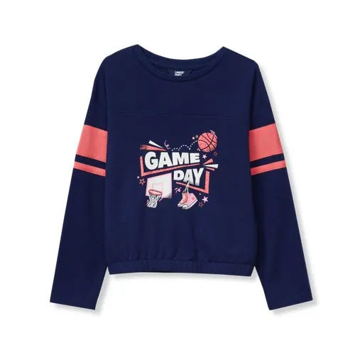 Girls Long Sleeve Varisty Top