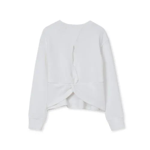 Girls Long Sleeve Twist Back Active Top