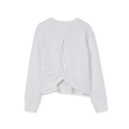 Girls Long Sleeve Twist Back Active Top